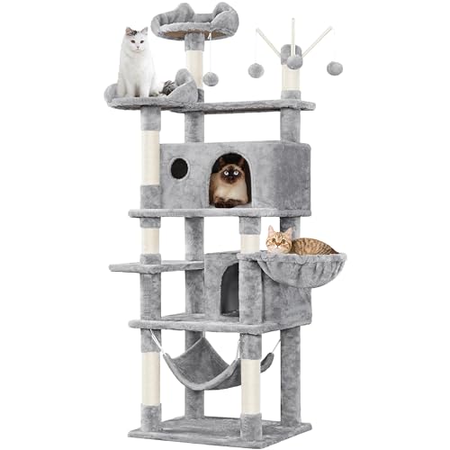 67in Multi-Level Cat Tree with Scratching Post H608