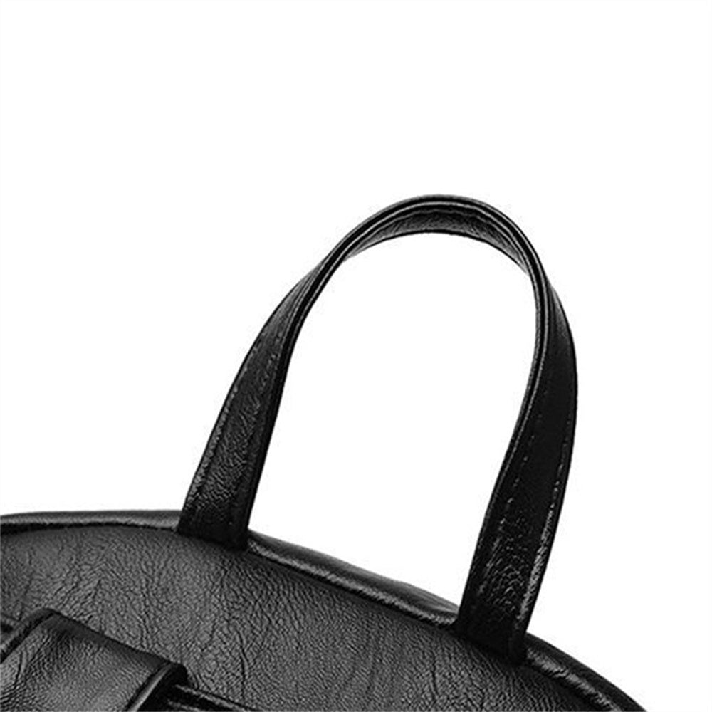 Brown Leather Small Travel Backpack I761383