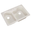 Drop-In Acrylic Double Bowl Kitchen Sink W909465