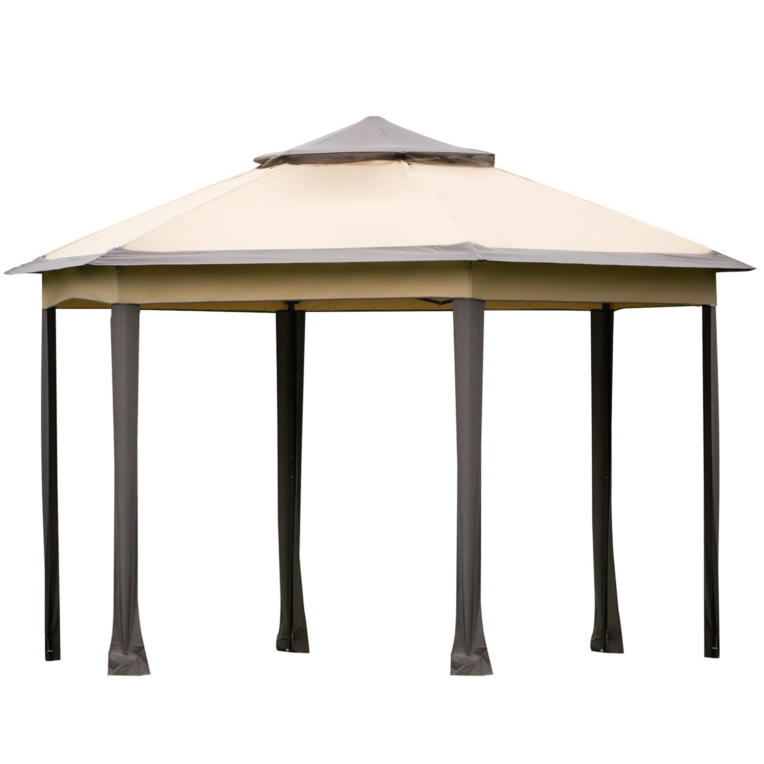 13x13FT Outdoor Gazebo with Mosquito Netting Sidewalls D1096