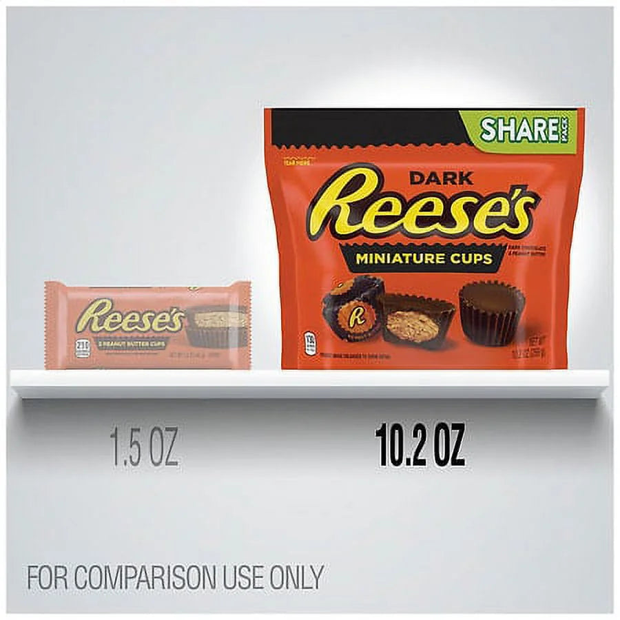 Dark Chocolate Peanut Butter Cups Candy 10.2oz Pack of 2 A5168