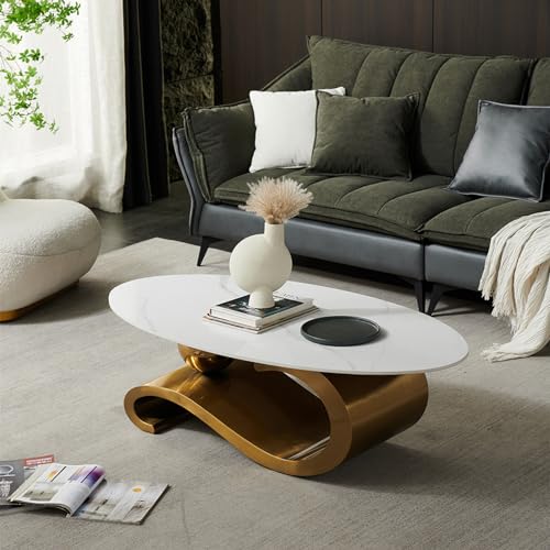 Gold Marble Top Coffee Table F4968