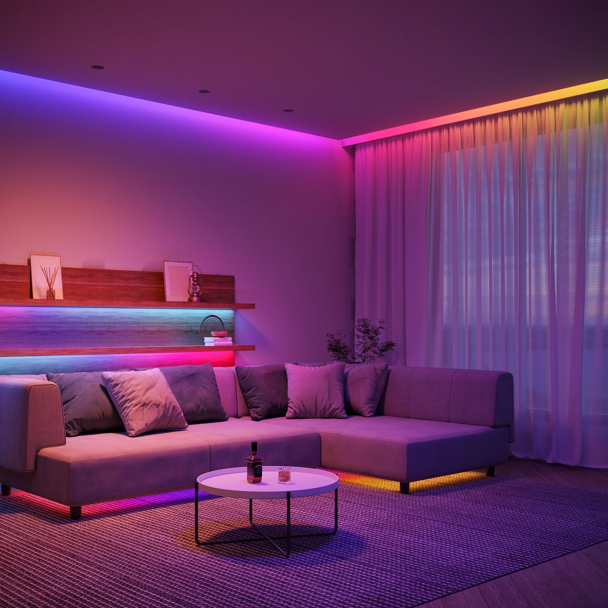 9.8ft Wi-Fi RGBIC LED Strip Light W692323