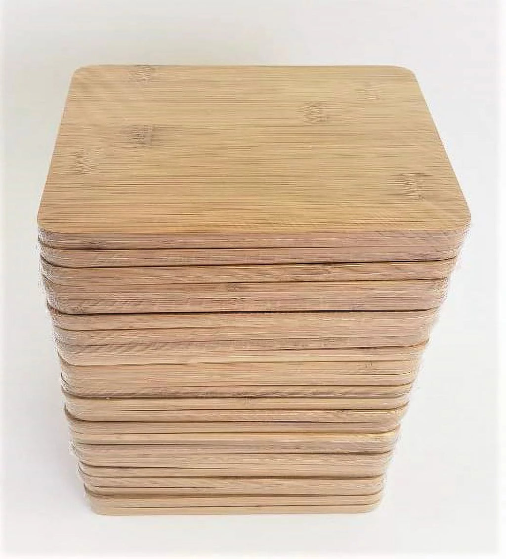 24 Pieces 8" x 6" Rectangular Plain Bamboo Cutting Board U718976