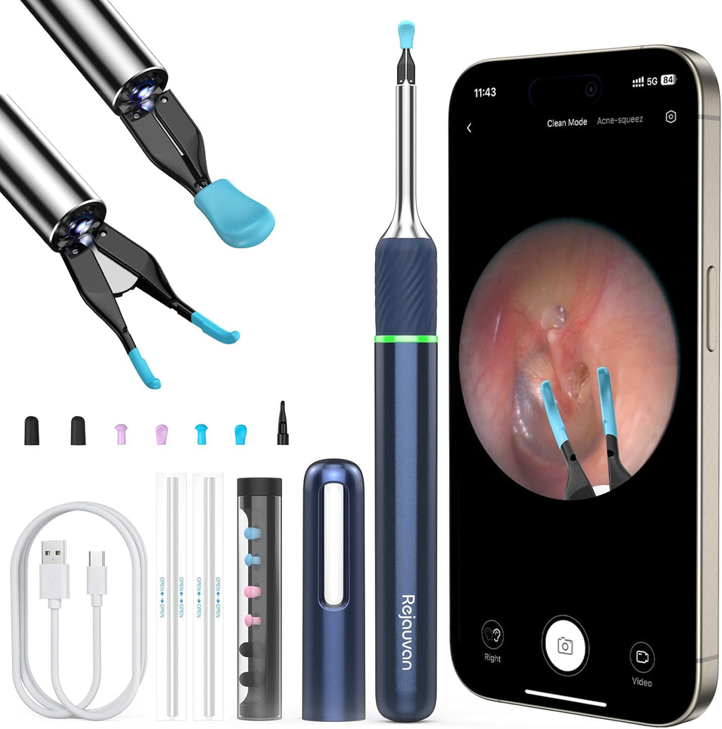 Ear Wax Removal Tool with Ear Camera, 6pcs Ear Scoop J53928