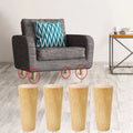 Hardwood Sofa Replacement Legs 6 Inch 4Pcs V26030