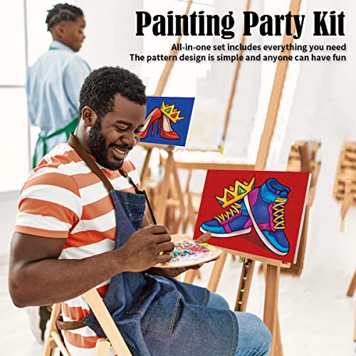 2 Pack Pre Drawn Canvas Painting Kit 8x10 G873790