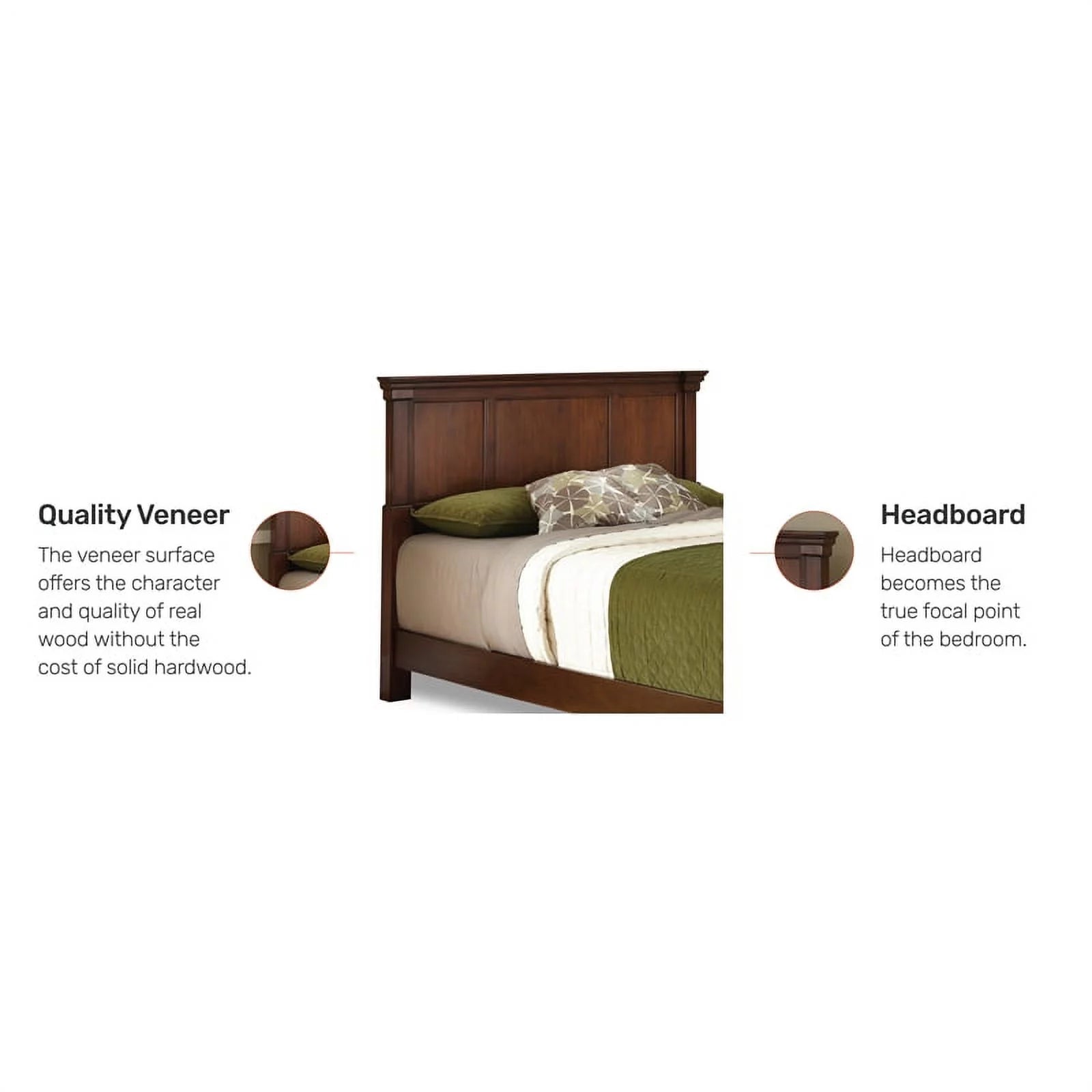 Brown Wood King Headboard P395994