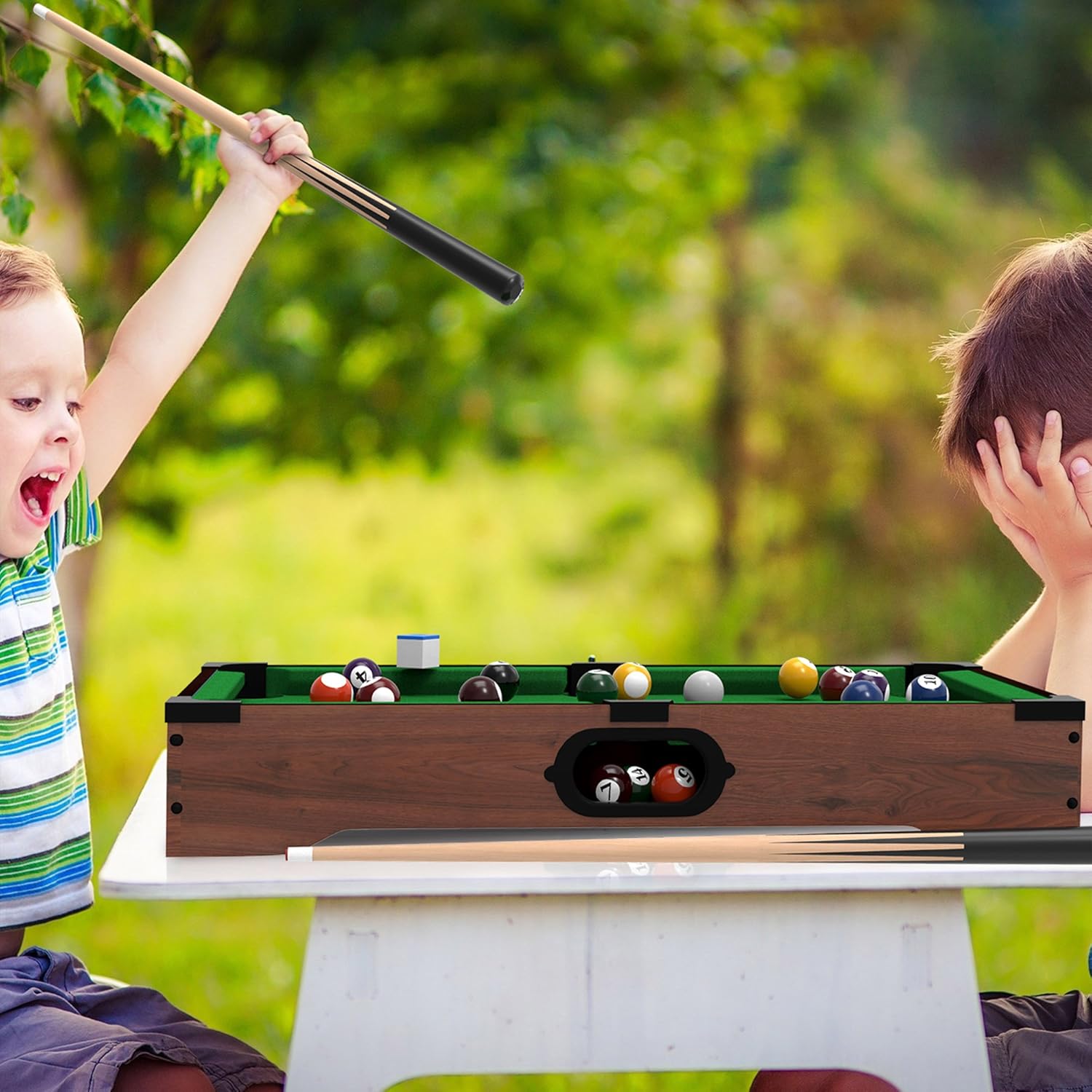 20-Inch Portable Tabletop Billiards Game W774