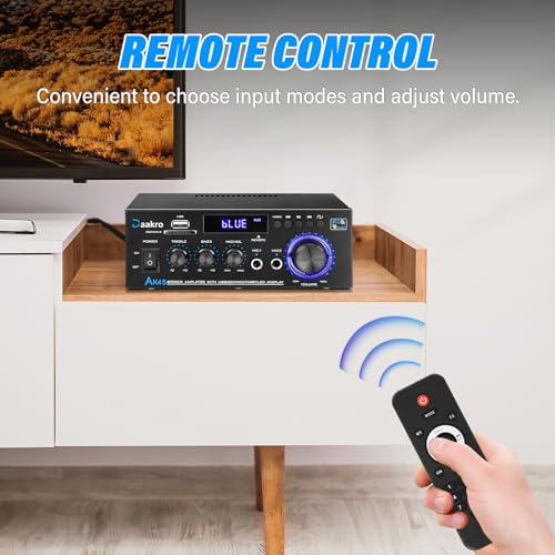 300W 2 Channel Bluetooth Stereo Audio Amplifier F127