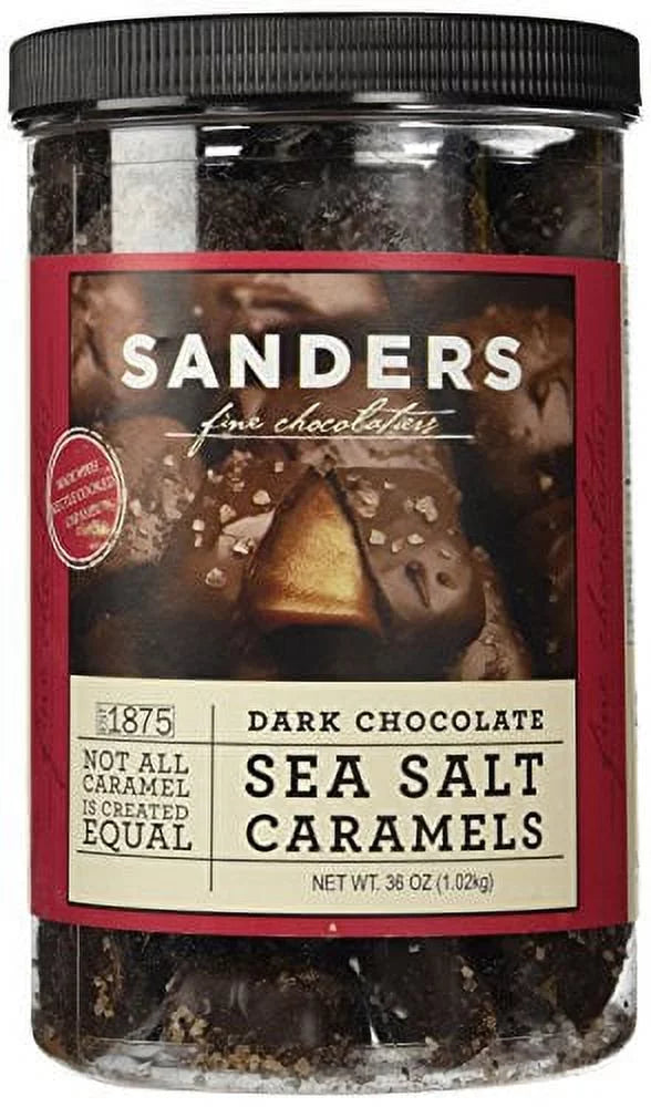 Dark Chocolate Sea Salt Caramels 36 ounces O9414