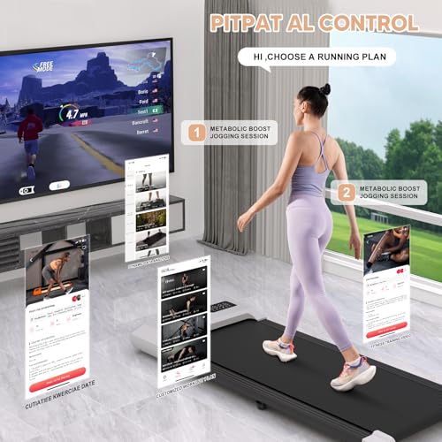 Walking Pad Treadmill with Remote Control and LED Display Q20512