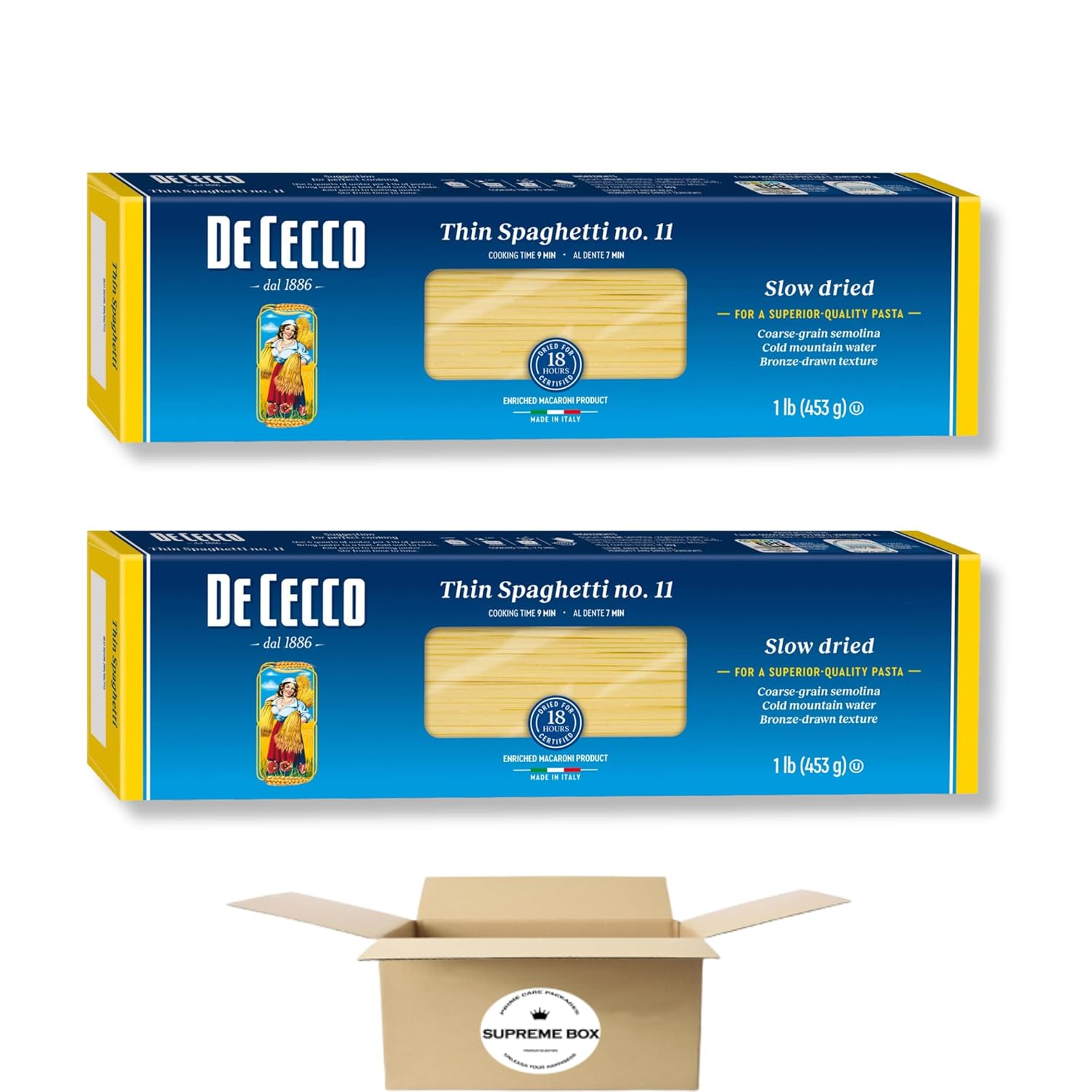 Spaghettini Thin Spaghetti, 1 LB, Pack of 2 B240407