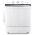 Portable Twin Tub Washer and Dryer Combo with Gravity Drain Pump S262210