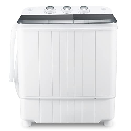 Portable Twin Tub Washer and Dryer Combo with Gravity Drain Pump S262210
