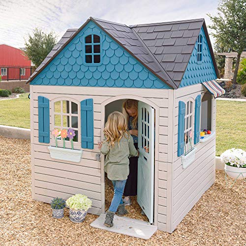 6ft x 6ft x 7 ft Tall Plastic Outdoor Playhouse F63871