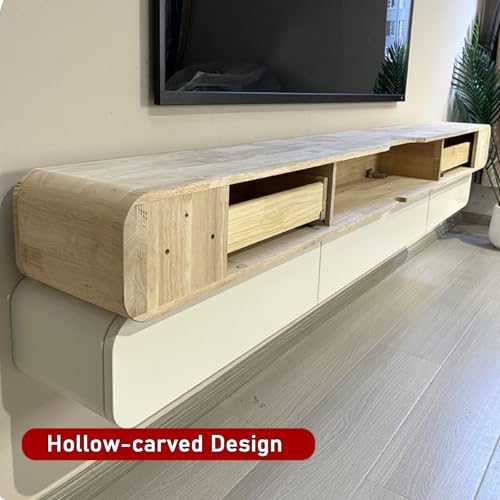 White Wall Mounted TV Stand Cabinet with Door, 120CM X378877