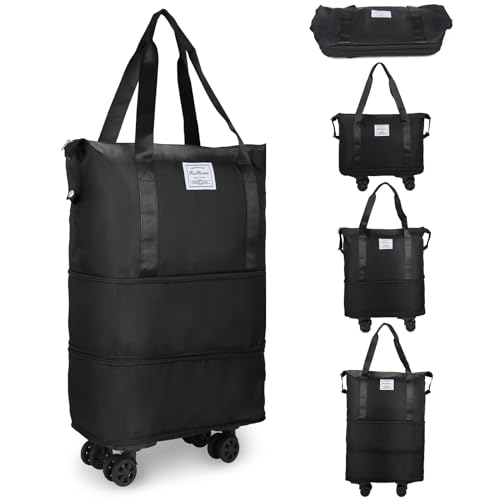Grey Rolling Duffle Bag with Wheels H657799