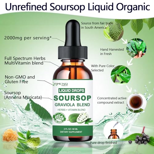 2 Fl/Oz Organic Soursop Liquid Drops H700446