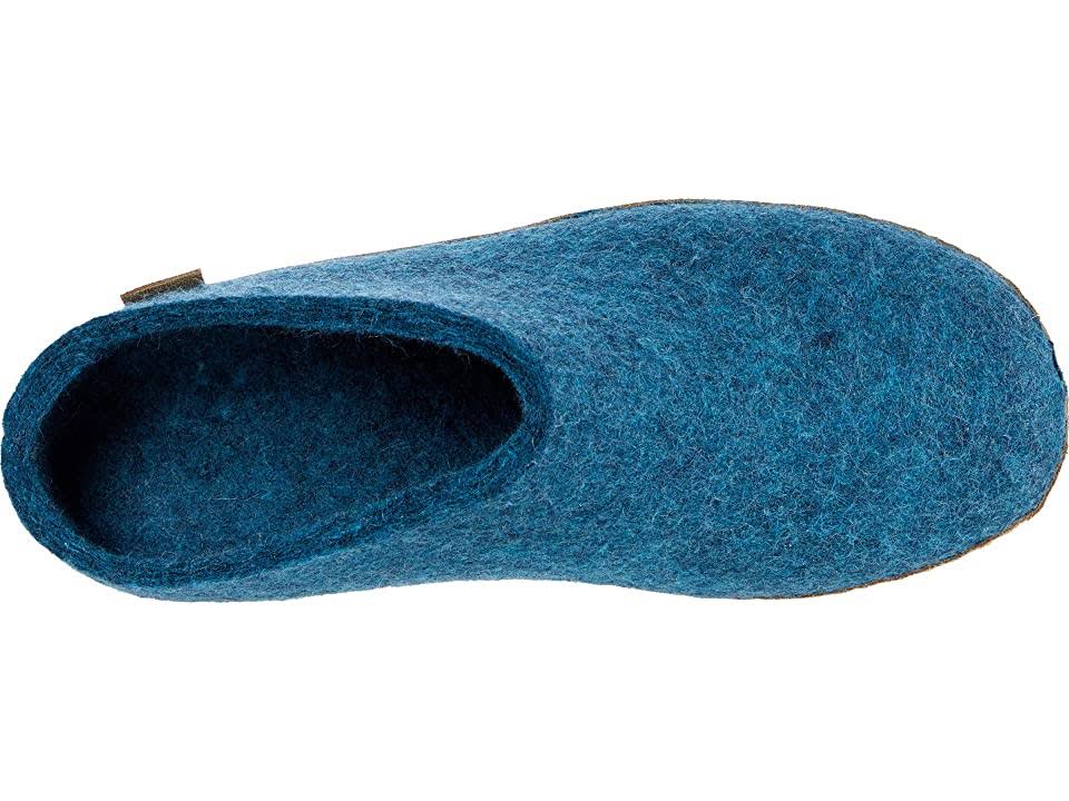 Open Heel Petrol Shoes I874