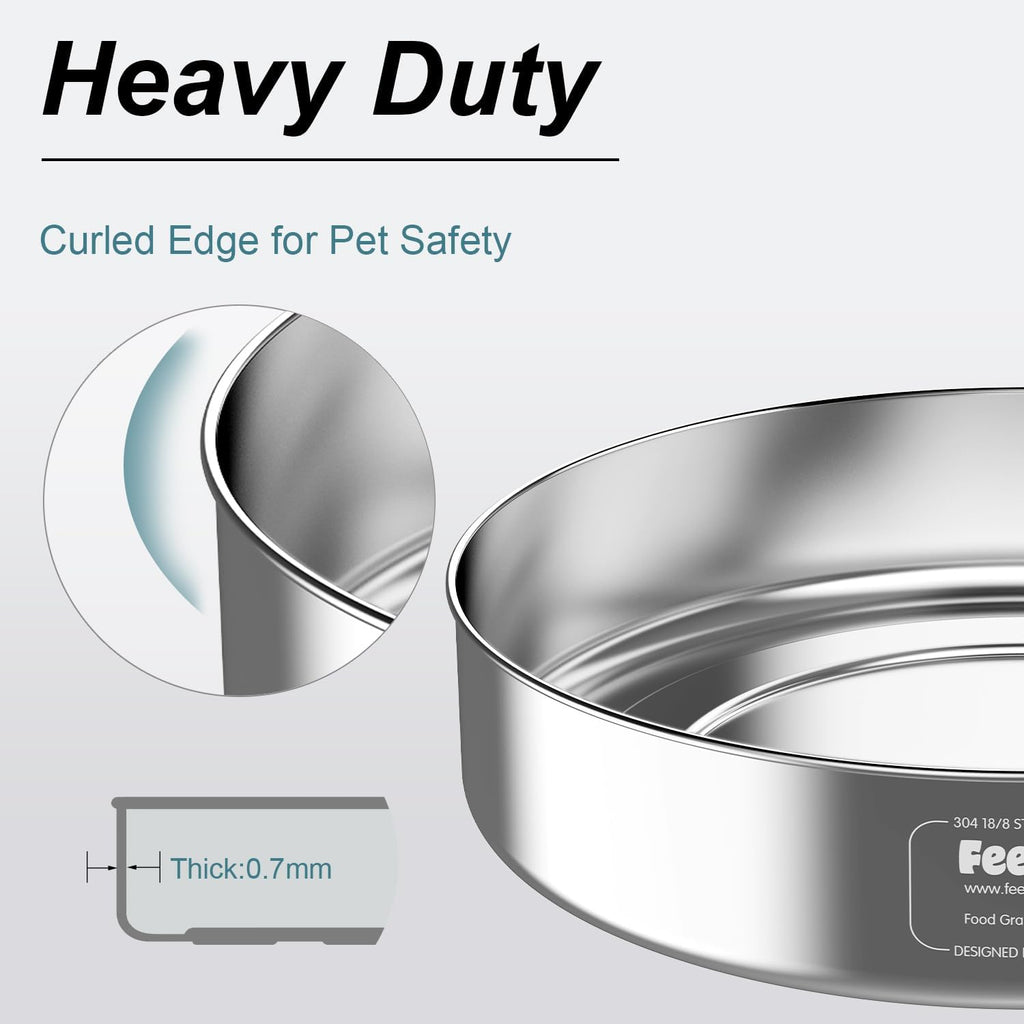 Stainless Steel Dog Bowl with Rubber Base, 42oz G887692