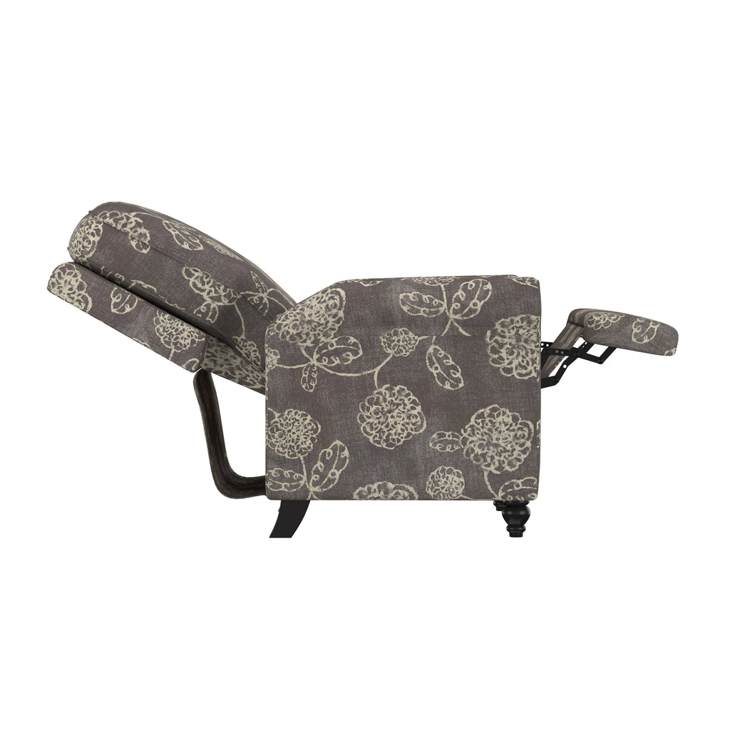 Warm Multi Floral Push Back Recliner Chair I91926