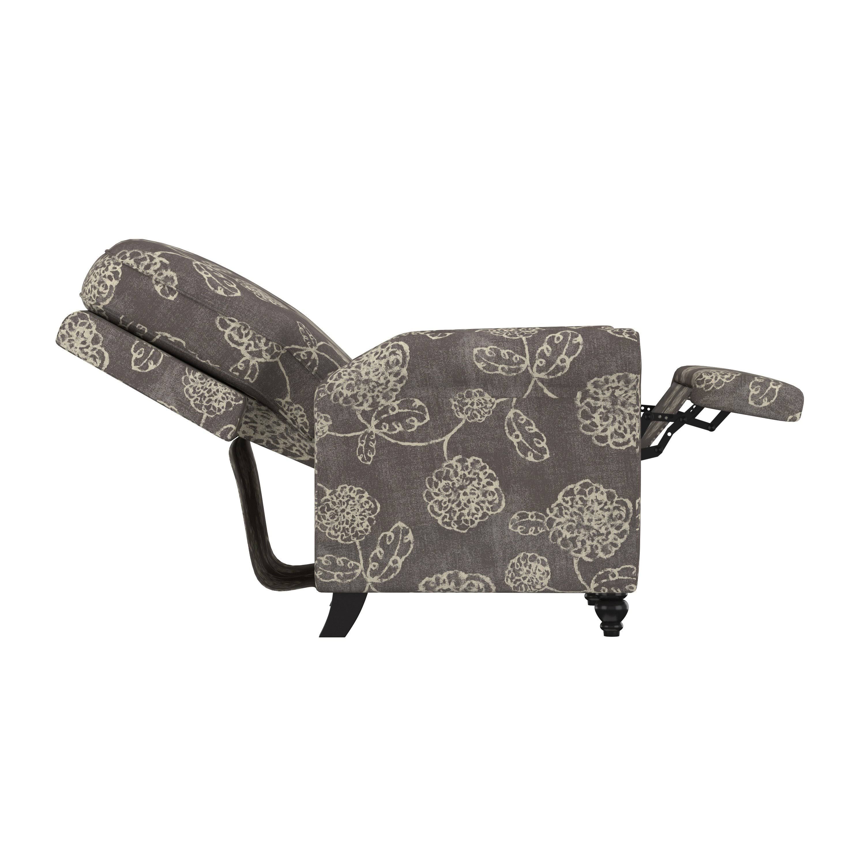 Warm Multi Floral Push Back Recliner Chair I91926